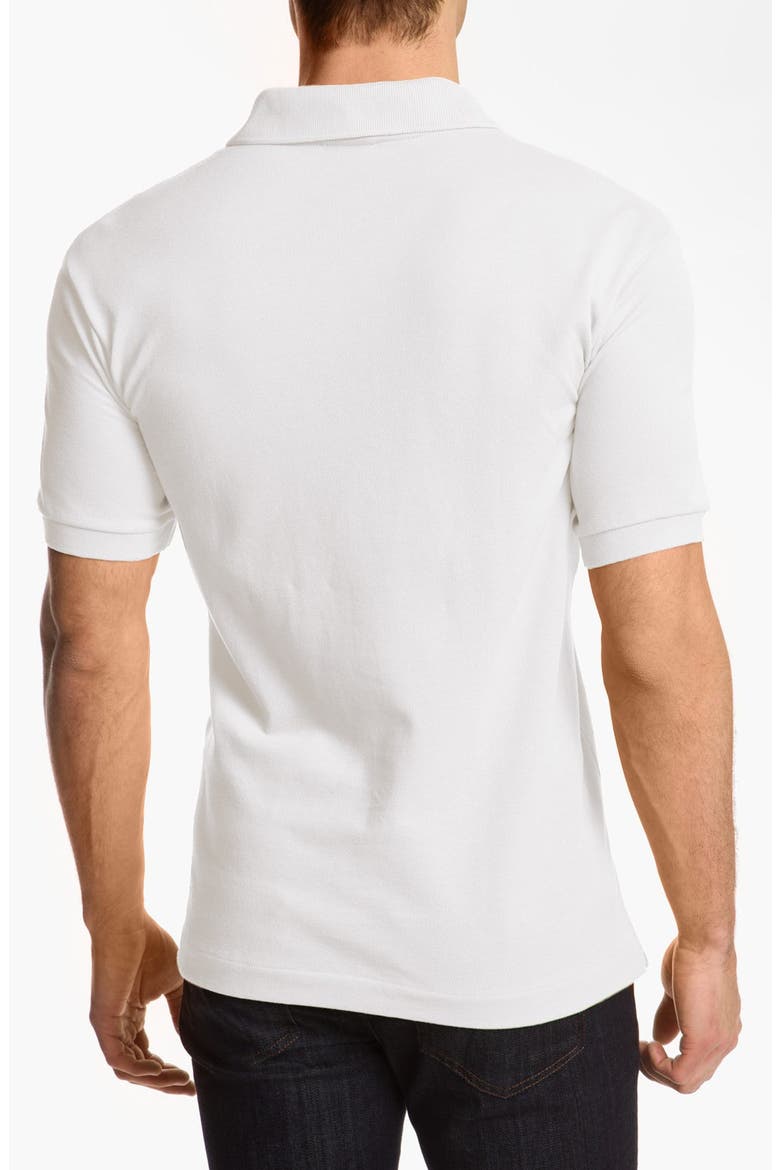 Regular Fit Piqué Polo, Alternate, color, 001 WHITE