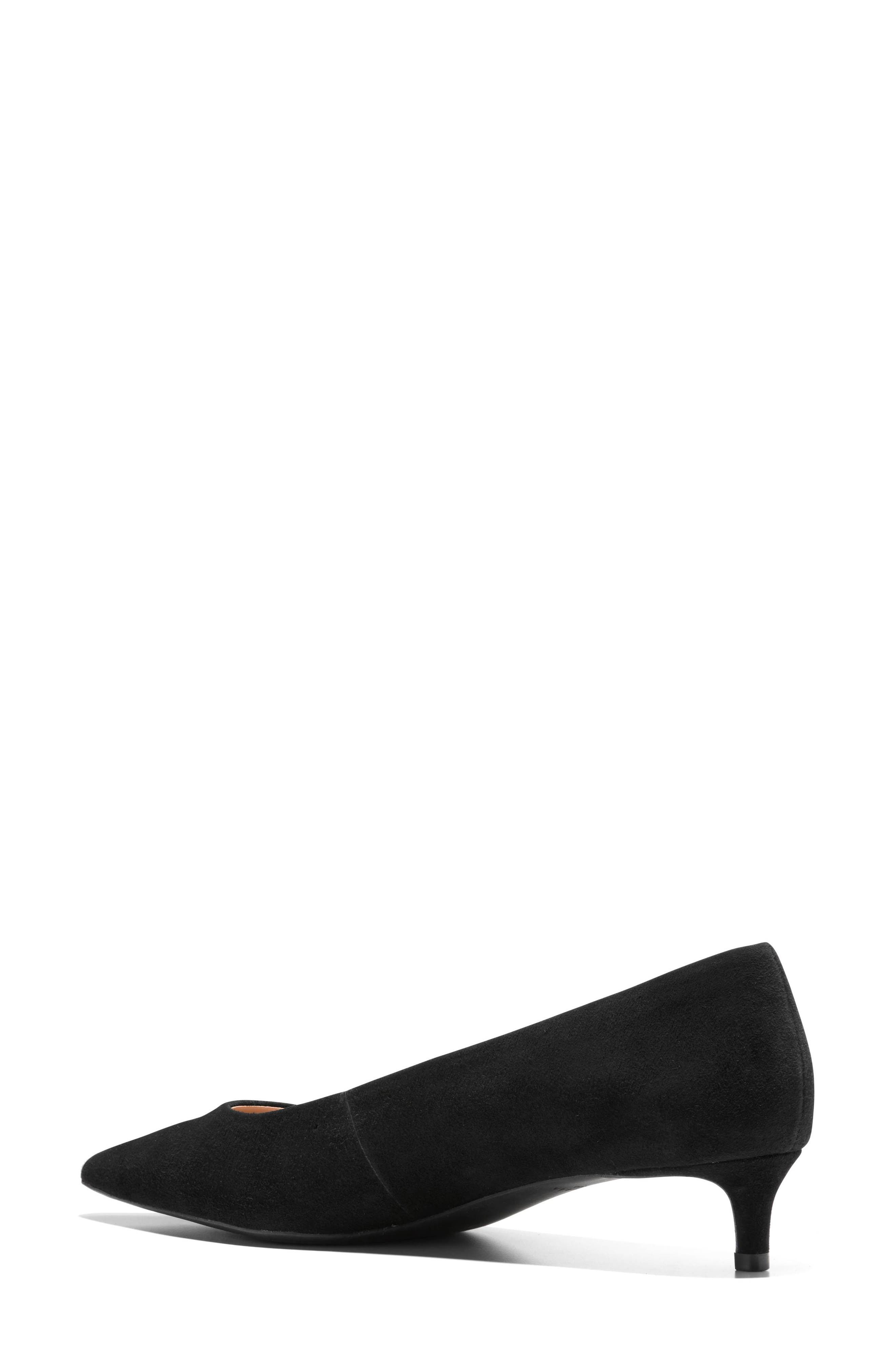 The Go-To Jocelyn Pointed Toe Pump, Alternate, color, BLACK SUEDE