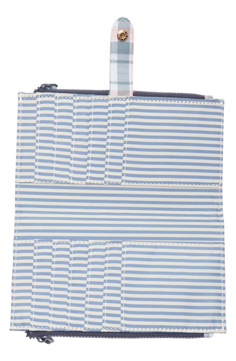 Nanette Lepore Maisie Quilted Wristlet, Alternate, color, Navy Rose Plaid