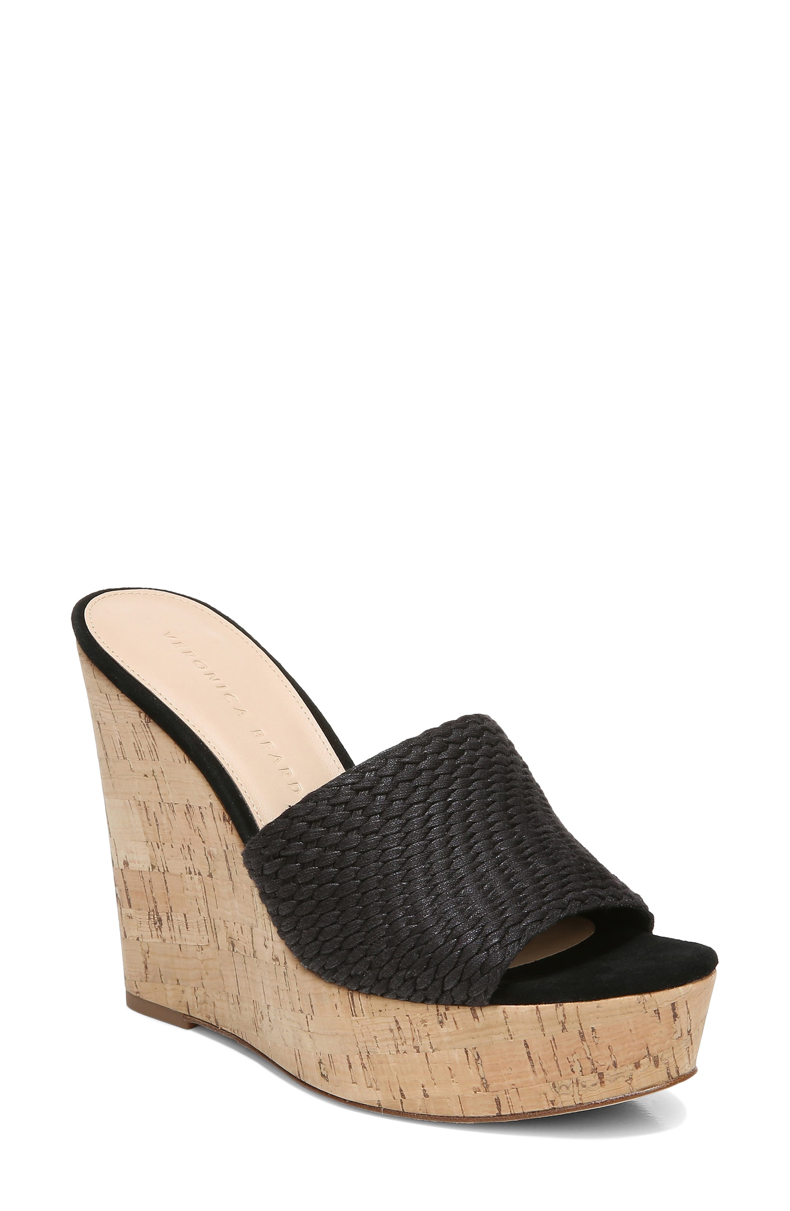 Veronica Beard Dali Woven Platform Wedge Sandal, Main, color, 