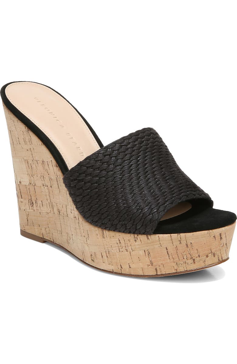Veronica Beard Dali Woven Platform Wedge Sandal, Main, color,