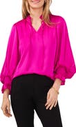 Chaus Balloon Sleeve Peasant Blouse