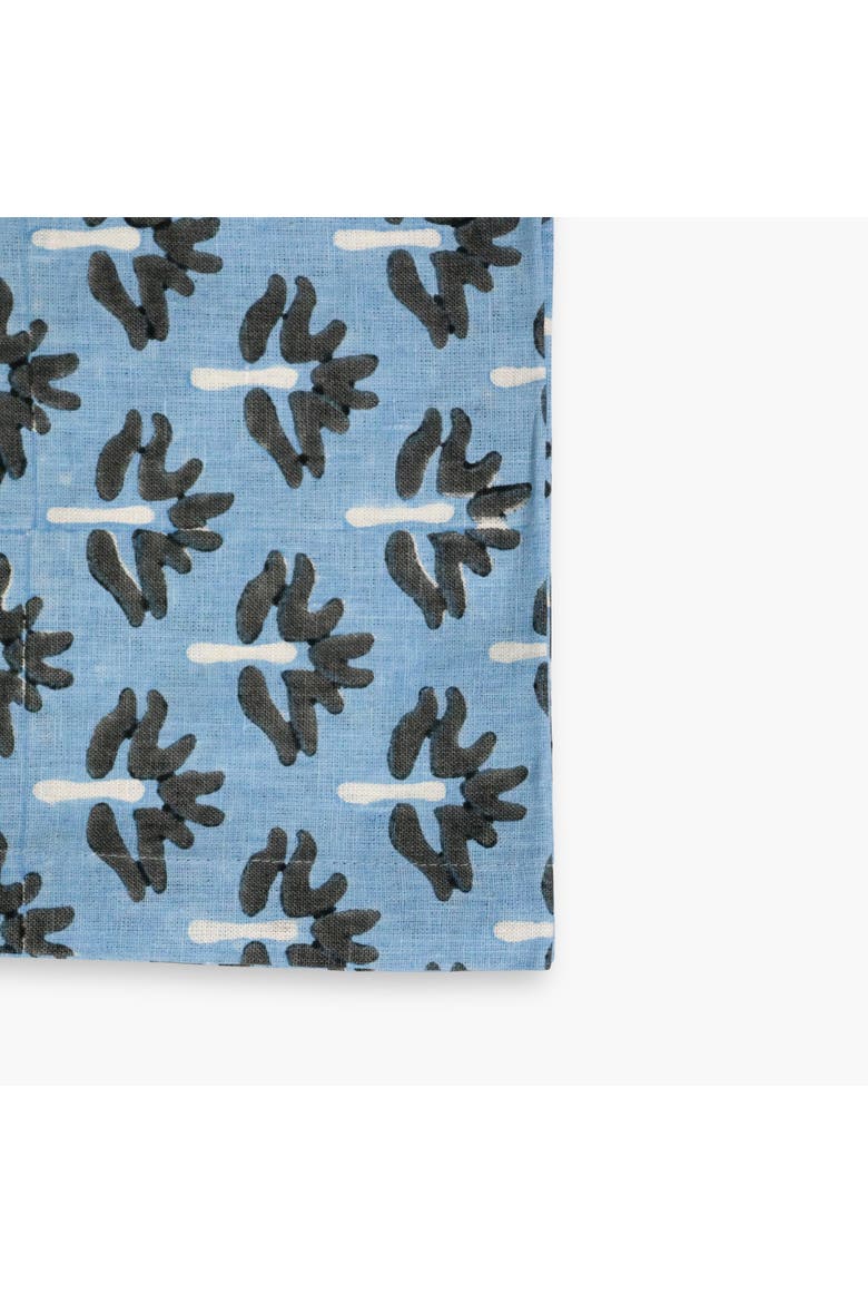 Zeenat Linen Table Runner, Alternate, color, Steel Blue