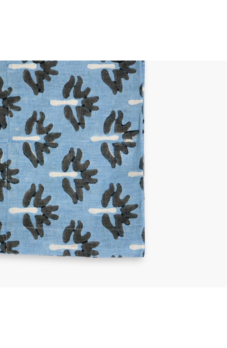 Banyan & Birch Zeenat Linen Table Runner, Alternate, color, Steel Blue