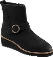 SoftWalk® Westland Platform Wedge Bootie