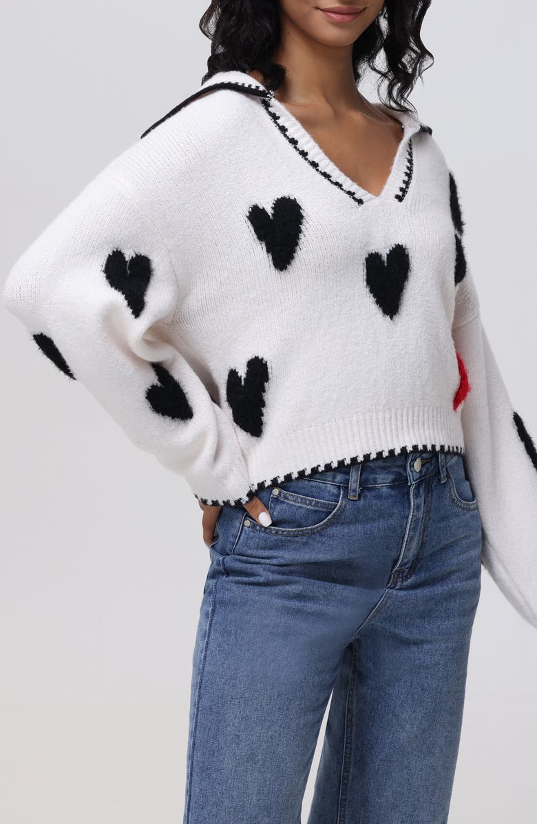 525 Amor Intarsia Heart Sweater, Alternate, color, 