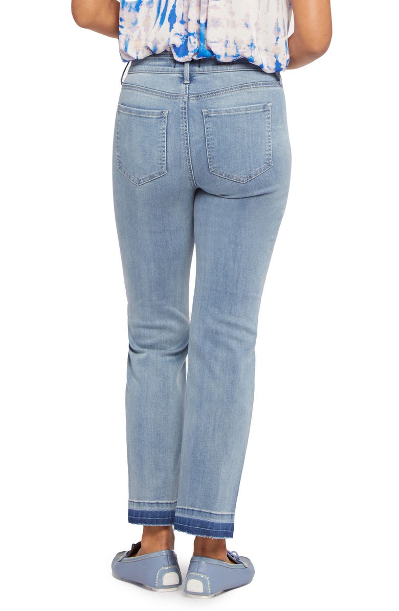 NYDJ Marilyn High Waist Release Hem Ankle Straight Leg Jeans, Alternate, color, 