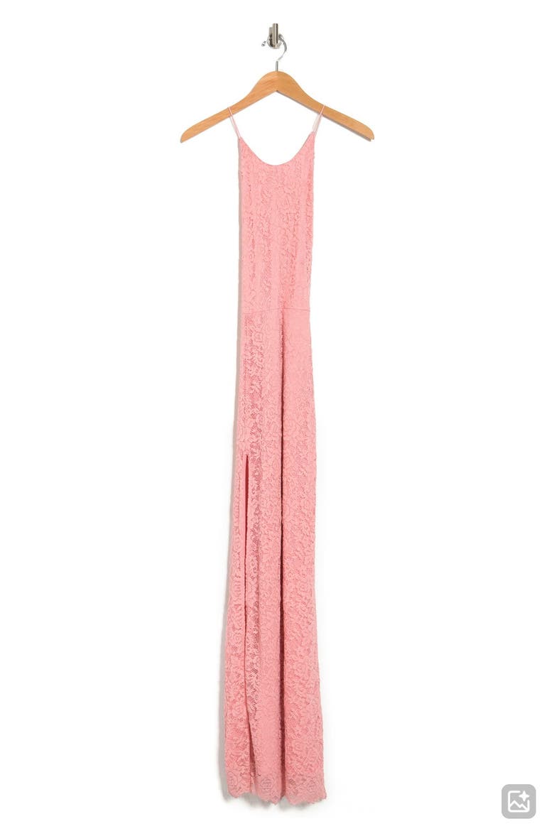 Vesta Stretch Lace Maxi Dress, Alternate, color, MARY'S ROSE
