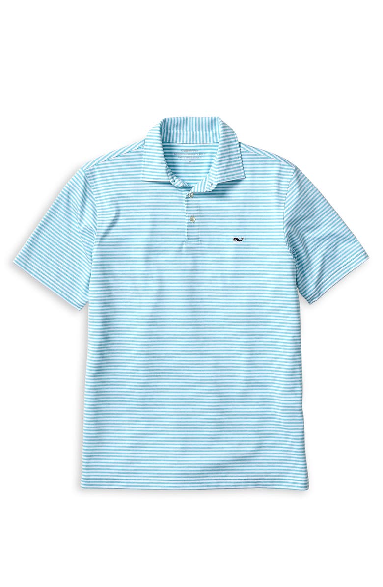 vineyard vines Big & Tall Anegada Stripe Sankaty Performance Polo Shirt, Main, color, 