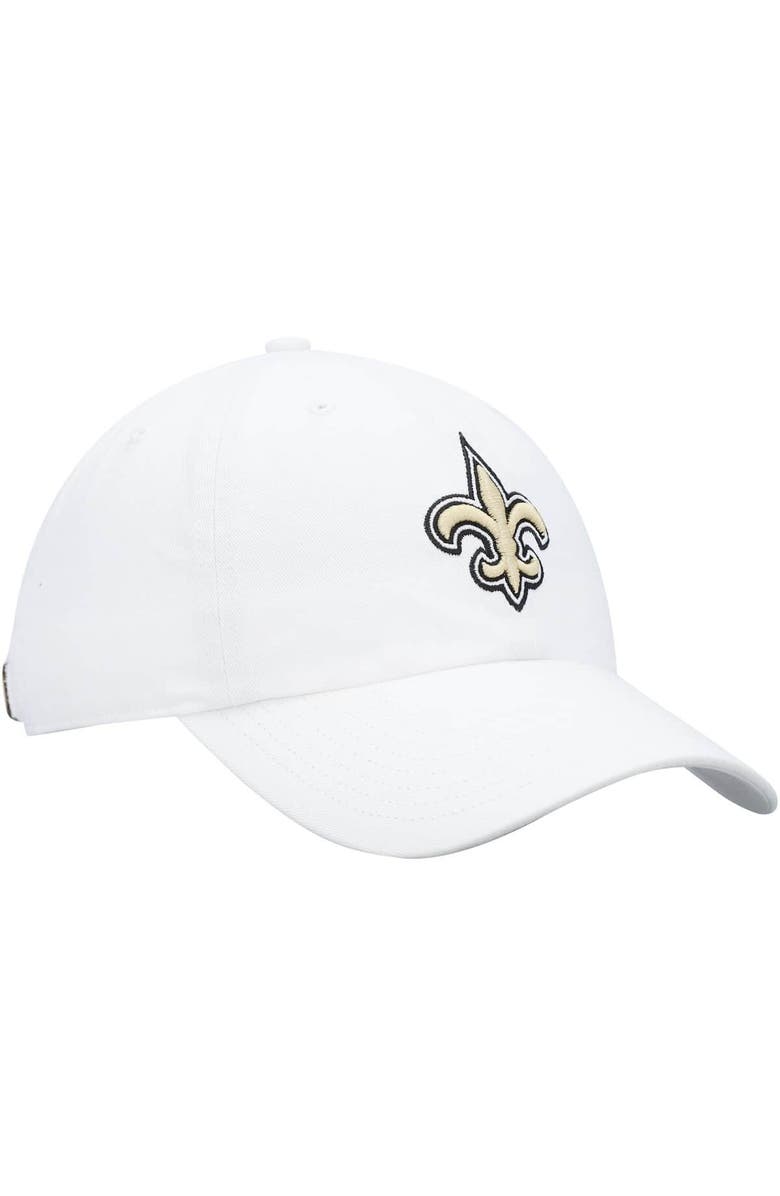 '47 Men's '47 White New Orleans Saints Logo Clean Up Adjustable Hat, Alternate, color, White