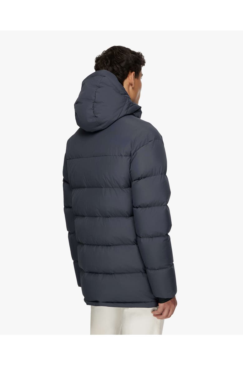 ALEXANDER | Hooded Recycled Down Winter Jacket, Alternate, color, True Navy
