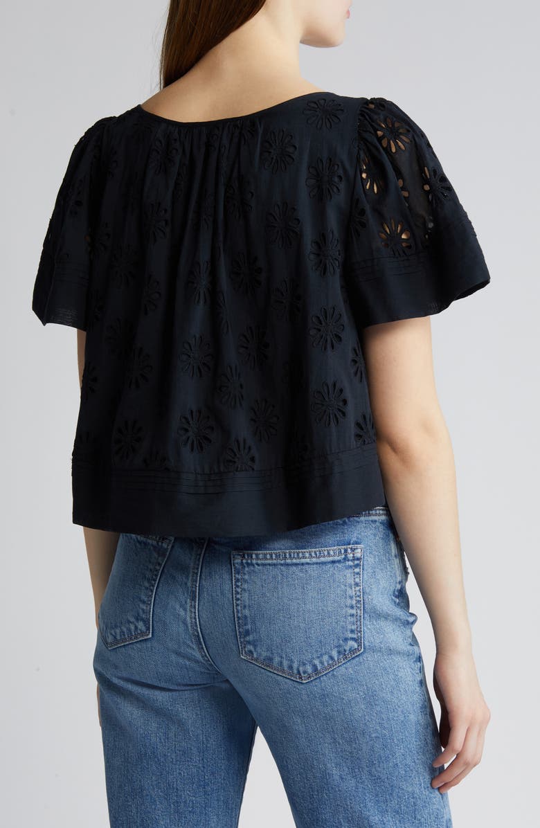 Rails Bambina Cotton Eyelet Trapeze Top, Alternate, color, 