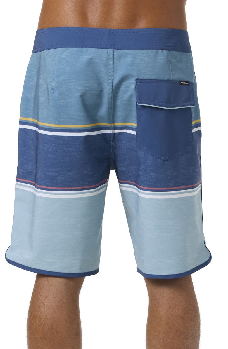 O'Neill Lennox Scallop Swim Trunks, Alternate, color, Aegean Blue