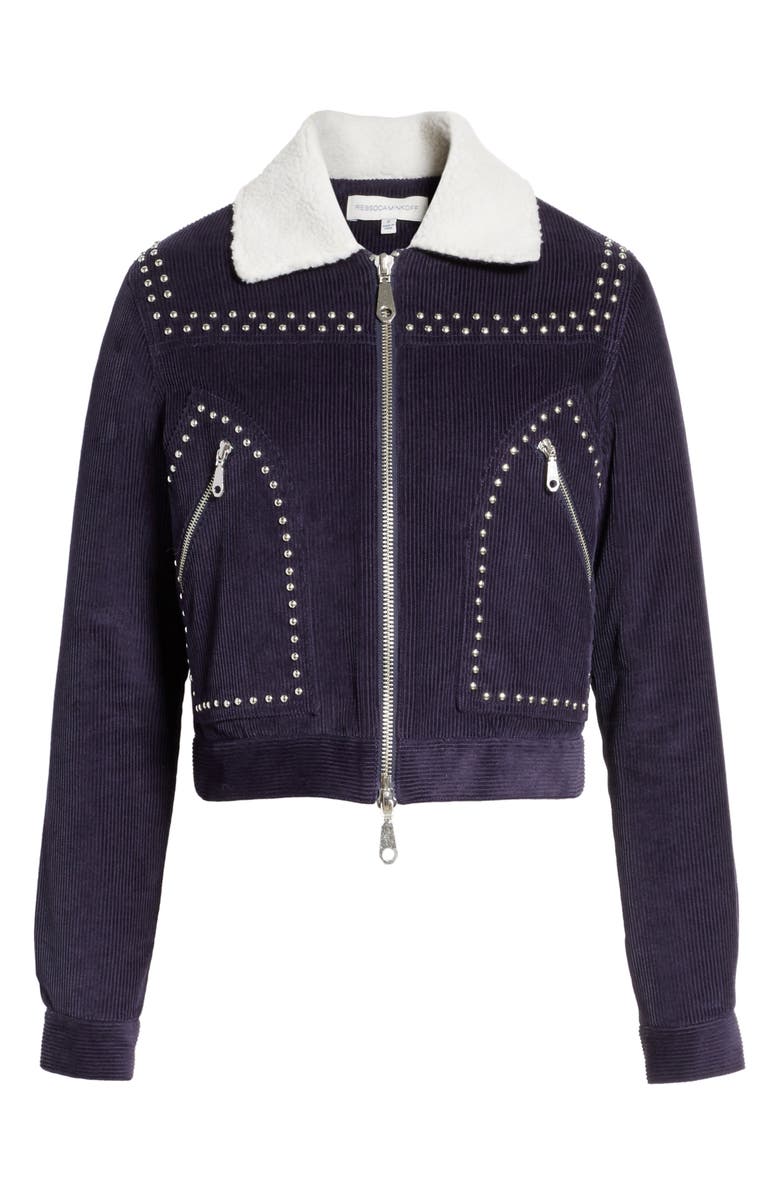 Rebecca Minkoff Koshova Faux Shearling Jacket, Alternate, color, 