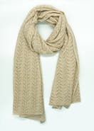 Portolano Cashmere openwork wrap