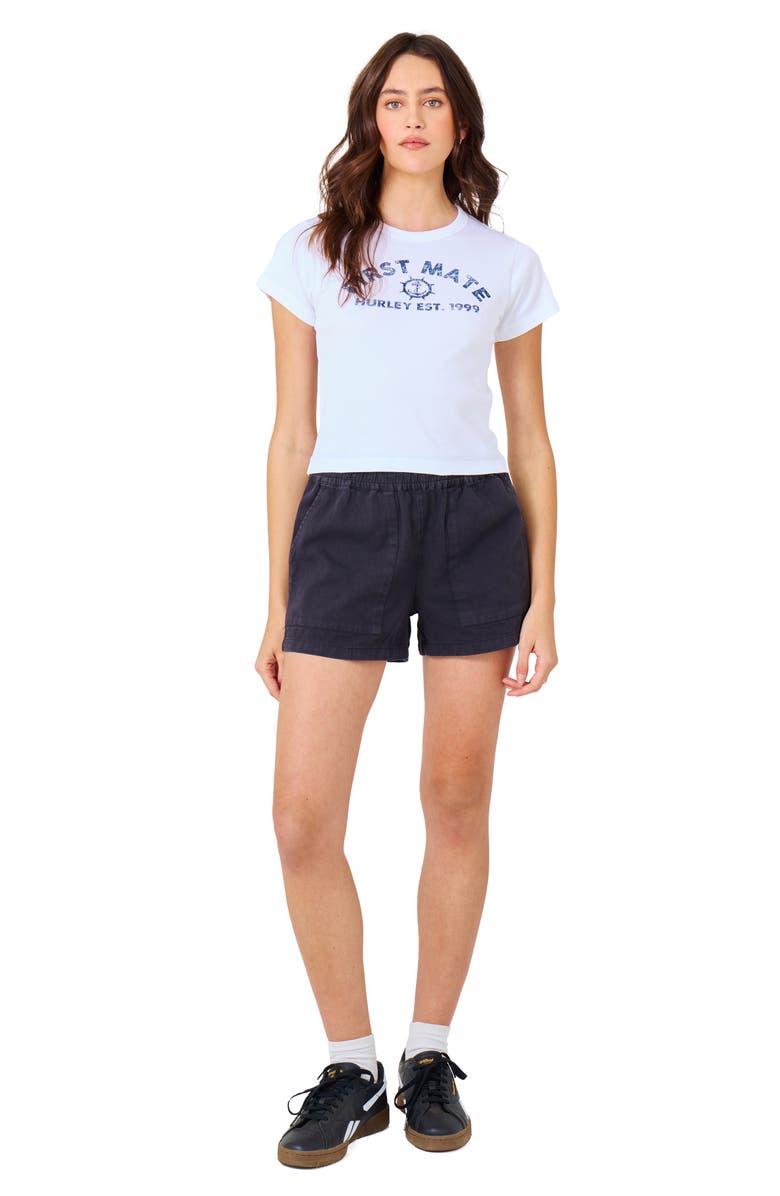 Hurley First Mate Baby Tee, Alternate, color, White