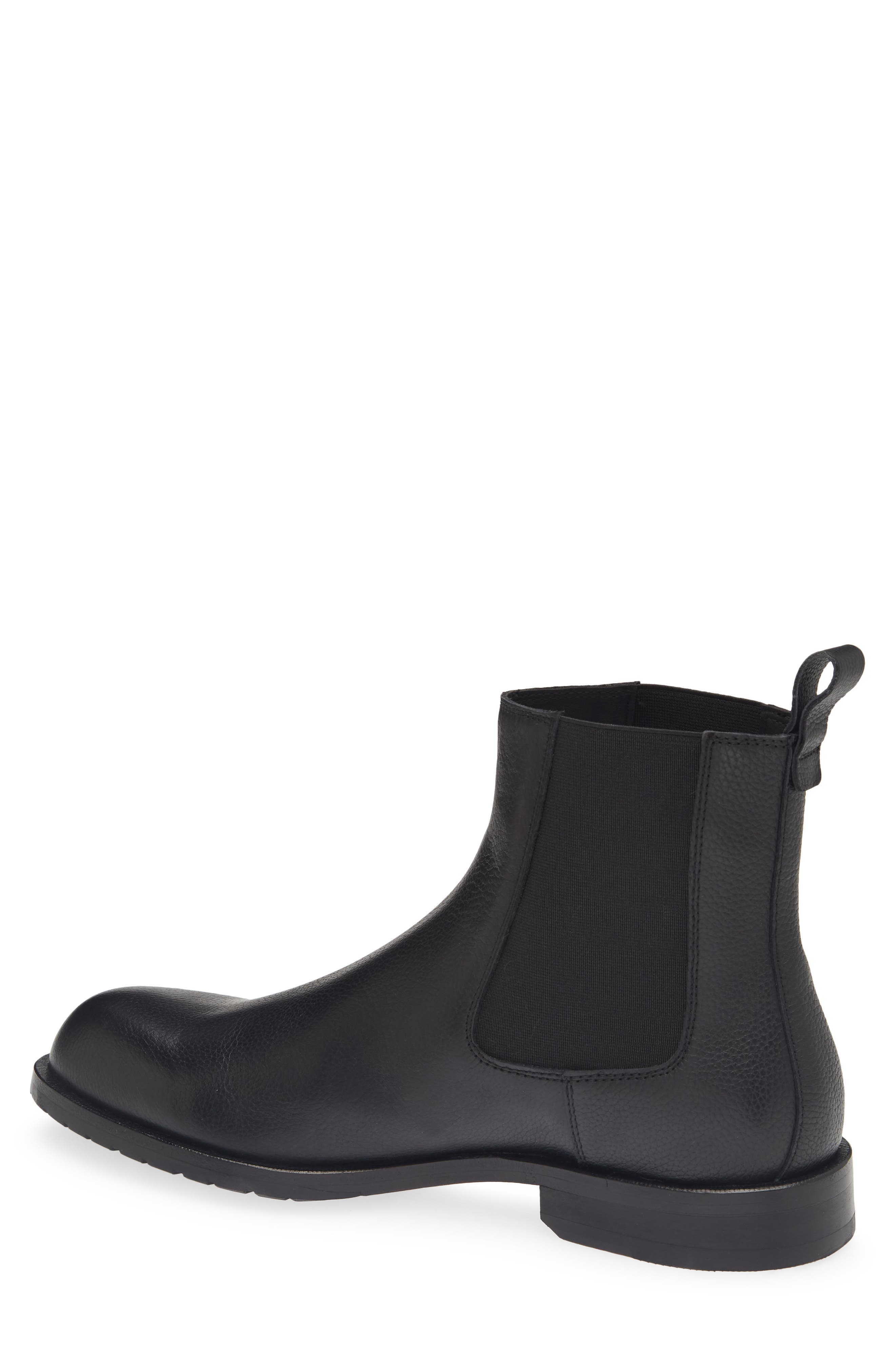 Tayil Leather Chelsea Boot, Alternate, color, BLACK