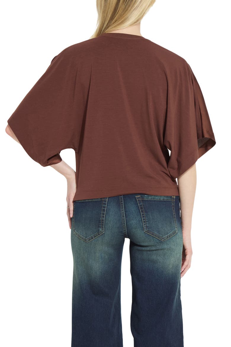 Ginger Mixed Media Dolman Tee, Alternate, color, MAPLE