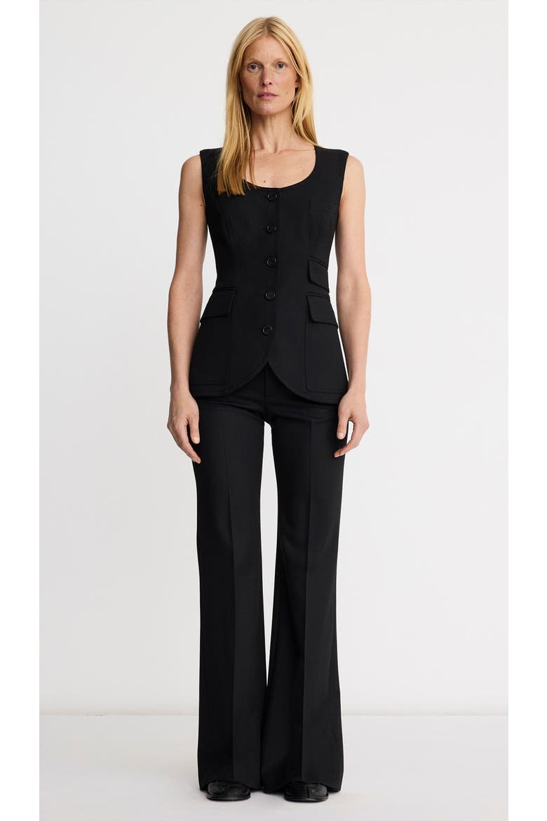Portrait Neck Vest, Alternate, color, Deep Black