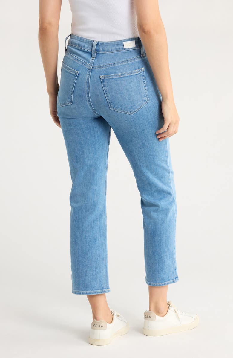 PAIGE Sarah High Waist Crop Straight Leg Jeans, Alternate, color, Meilani