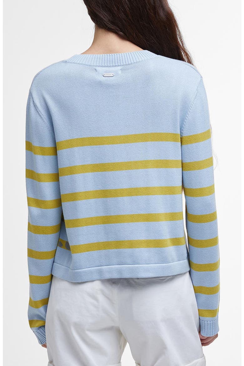 Bronya Stripe Cotton Blend Sweater, Alternate, color, BREEZE BLUE