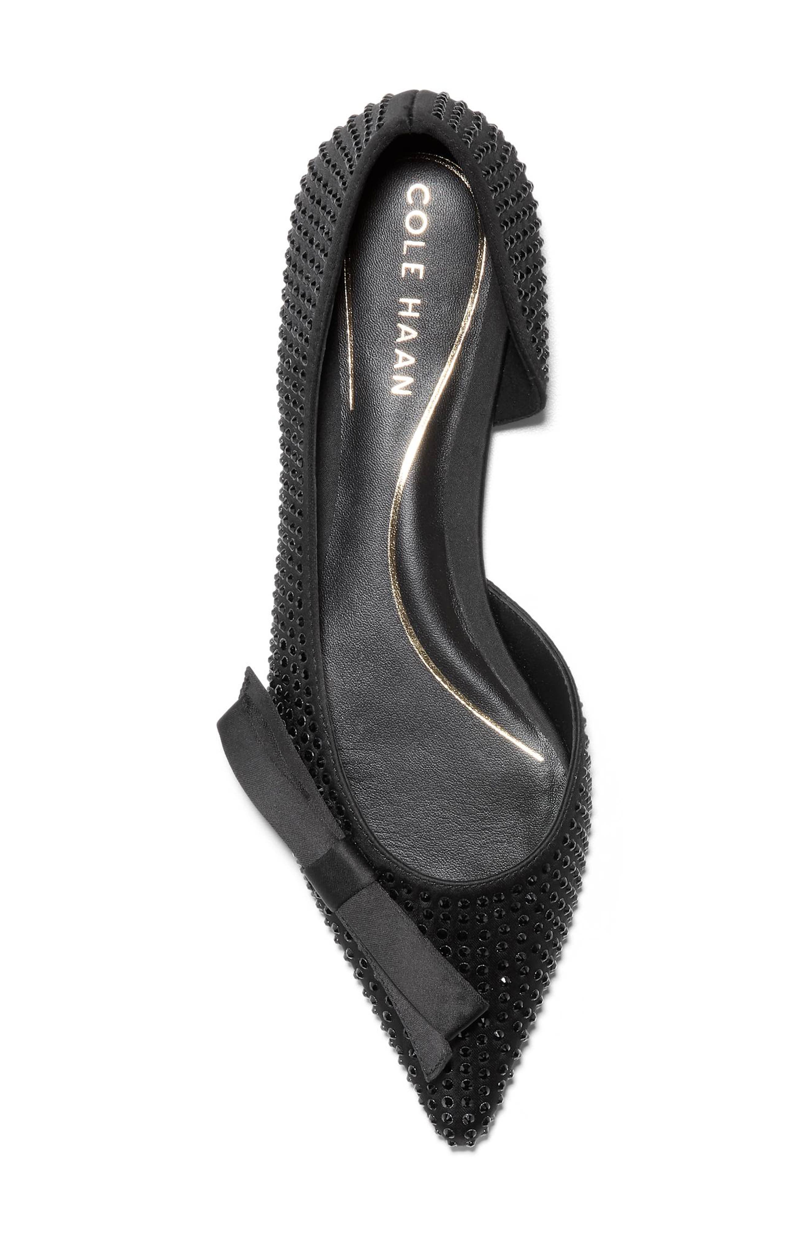 Cole Haan Noella Bow Satin Skimmer Flat, Alternate, color, 