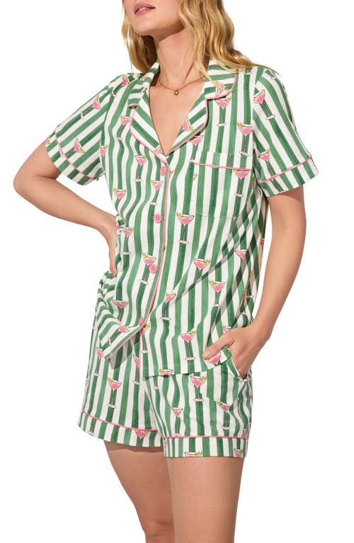 Bedhead Pajamas Print Jersey Short Pajamas In Green