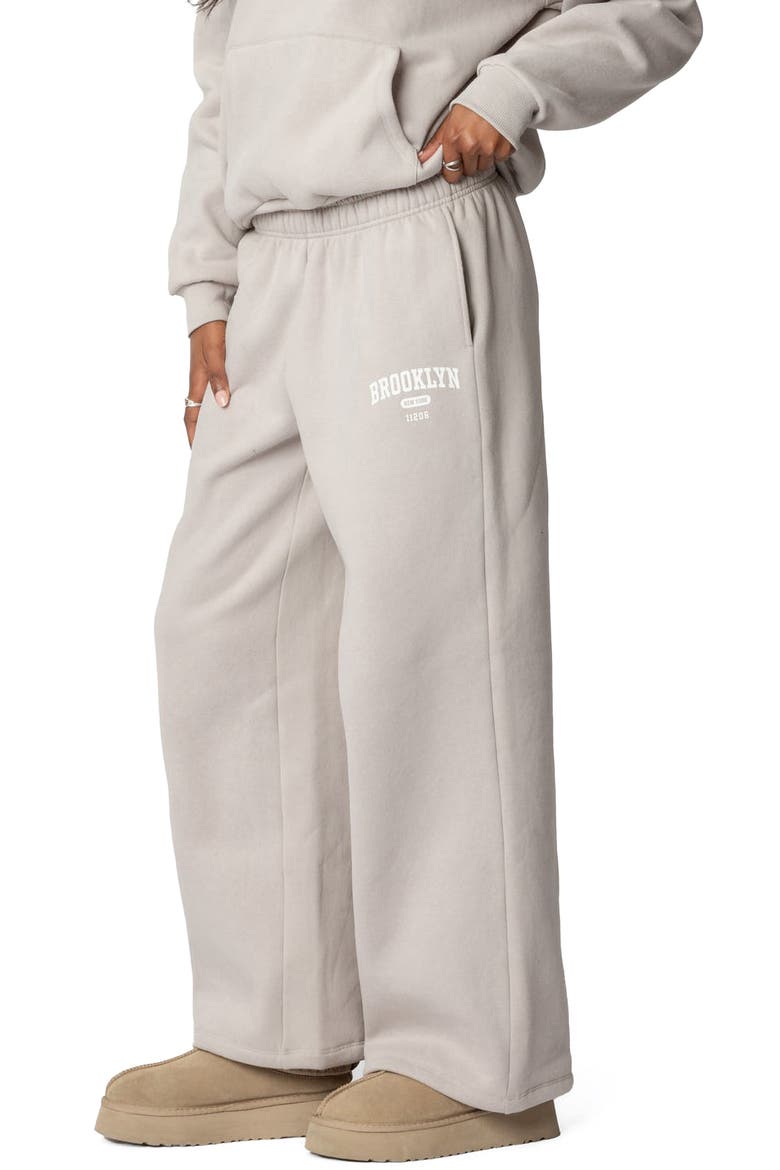 Brooklyn NY Sweatpants, Alternate, color, BEIGE