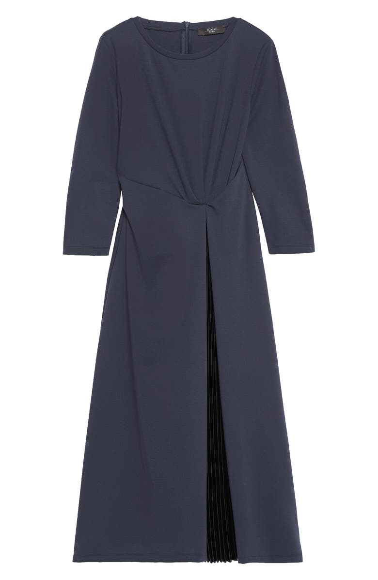 Weekend Max Mara Gessy Pleated Jersey Fit & Flare Midi Dress, Alternate, color, 