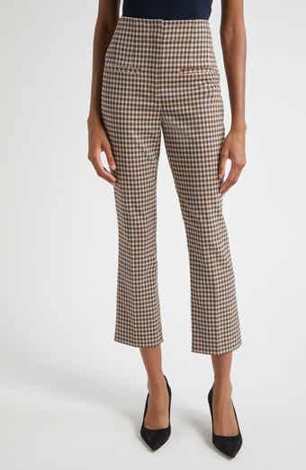 Veronica Beard Kean Check Crop Pants