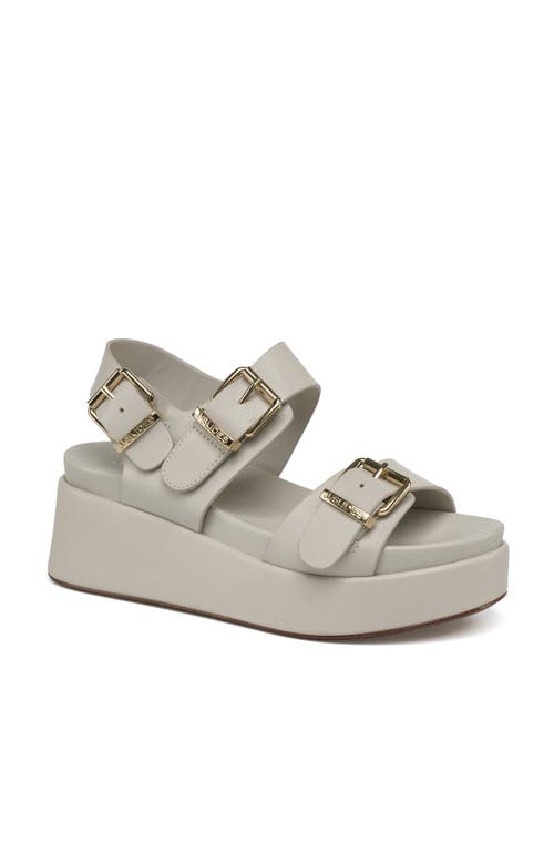 Jslides Footwear Brooke Platform Sandal In Off White