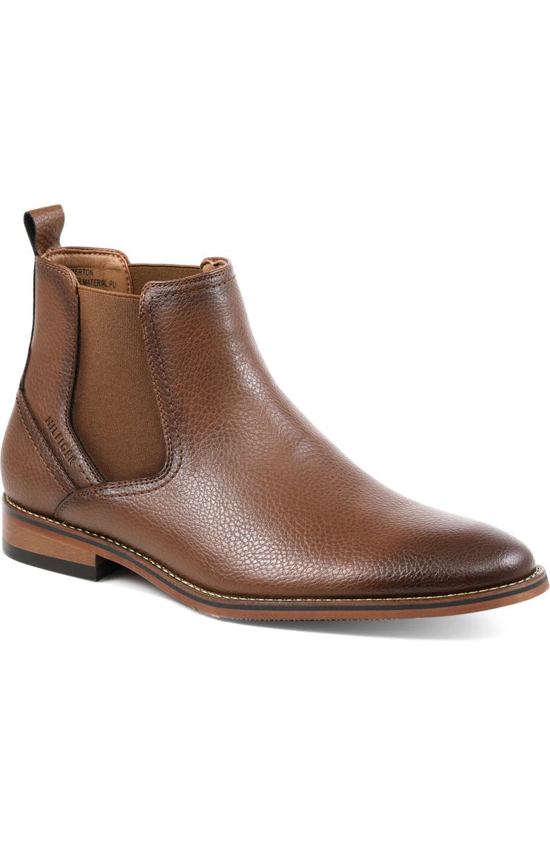 Tommy Hilfiger Berton Chelsea Boot, Main, color, Medium Brown