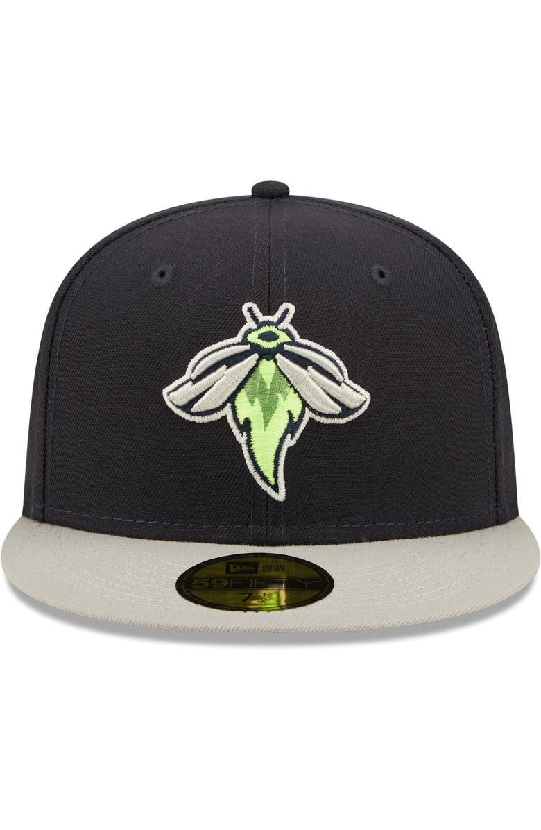 New Era Men's New Era Navy Columbia Fireflies Authentic Collection Road 59FIFTY Fitted Hat, Alternate, color, Navy