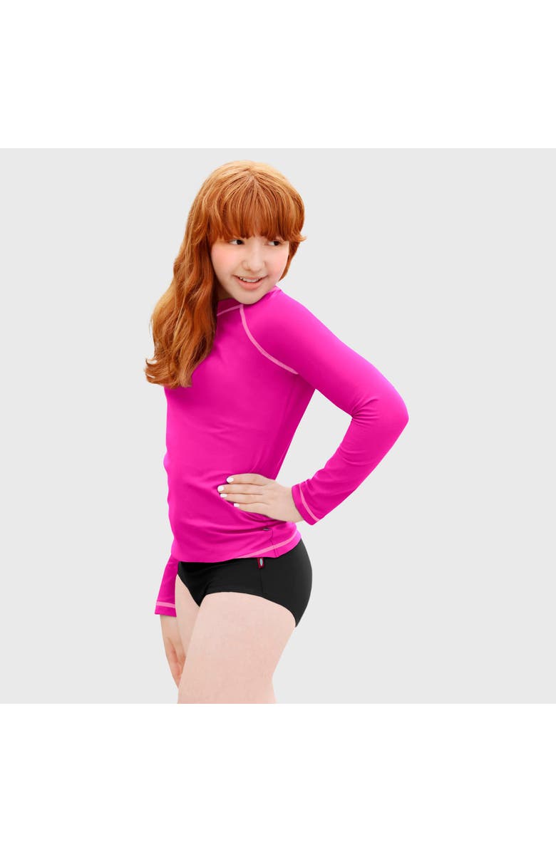 CITY THREADS Girls UPF 50+ Printed Swim Briefs, Alternate, color, Black