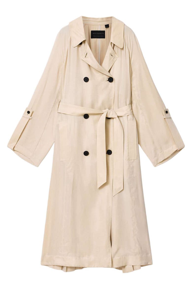 Lizie Trench Coat, Alternate, color, PARCHMENT WHITE