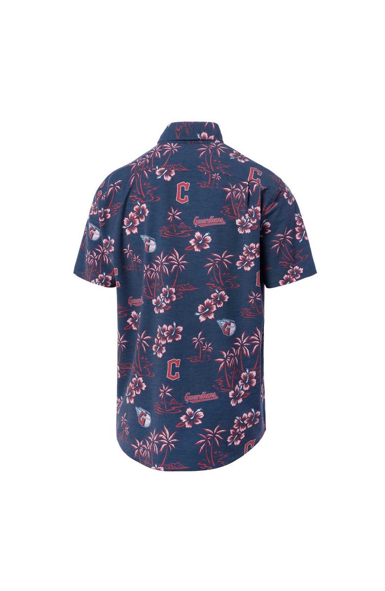 Reyn Spooner Men's Reyn Spooner Navy Cleveland Guardians Kekai Button-Down Shirt, Alternate, color, Navy