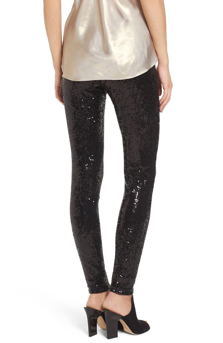 Trouvé Sequin Leggings, Alternate, color,