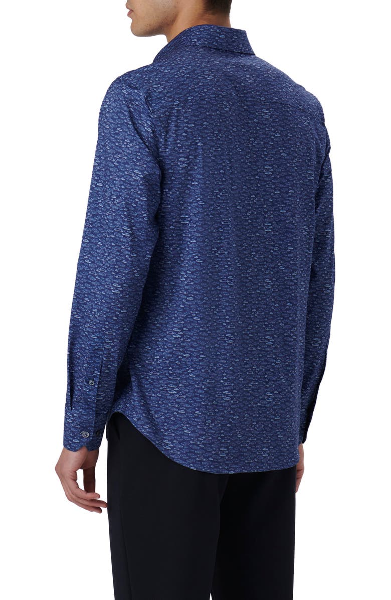Bugatchi James OoohCotton<sup>®</sup> Car Print Button-Up Shirt, Alternate, color,