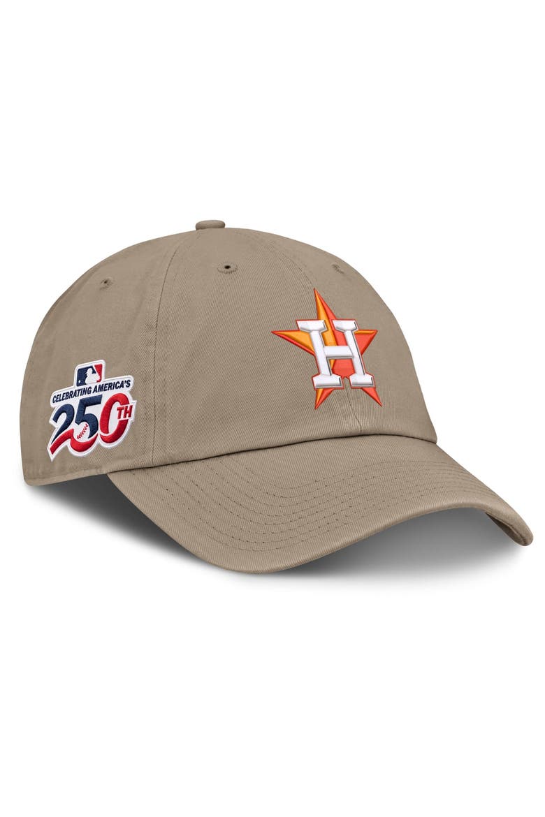Men's Nike Khaki Houston Astros Celebrating America's 250th Club Adjustable Hat, Main, color, Khaki