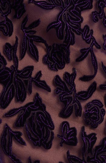 ★セール♪★Marchesa Notte ベルベットバーンアウトガウン★ Marchesa Notte Floral Burnout Velvet Cocktail Dress | Nordstrom