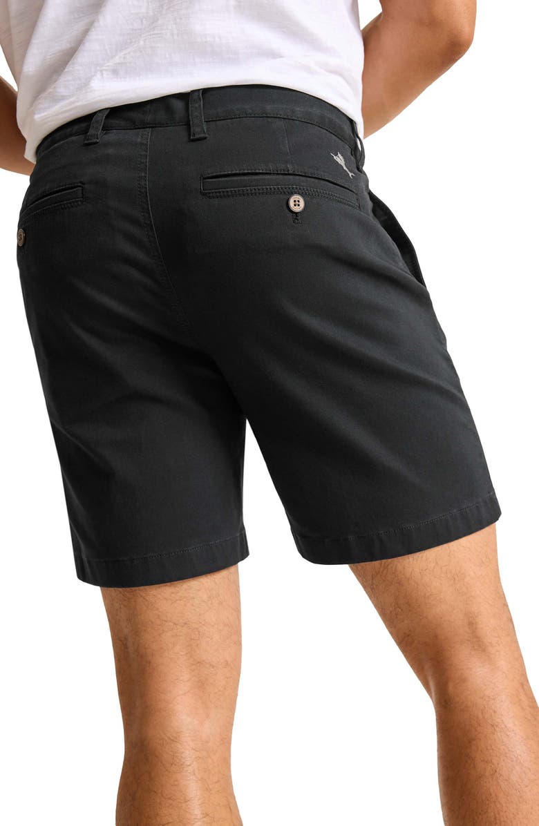 Tommy Bahama Boracay Flat Front Shorts, Alternate, color, Black