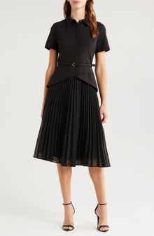 Mixed Media Midi Dress