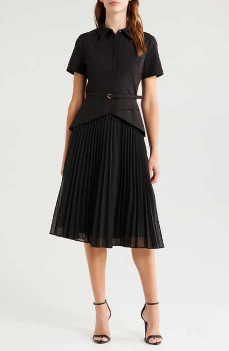 Mixed Media Midi Dress