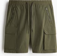 H&M Regular Fit Nylon Cargo Shorts