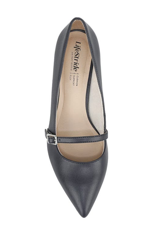 Lifestride Madelyn Mary Jane Pointed Toe Kitten Heel Pump