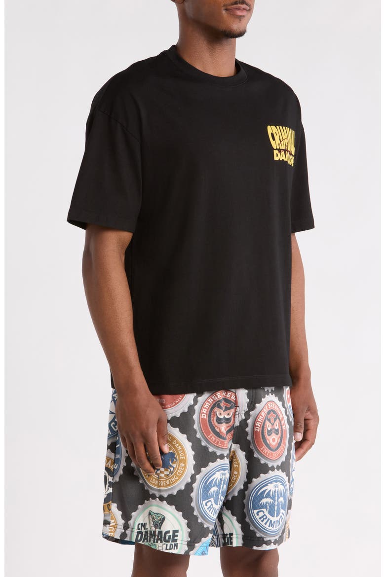 Everything Must Go Graphic Cotton T-Shirt, Alternate, color, BLACK/ YELLOW/ RED