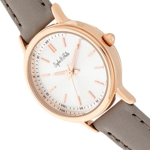 Sophie And Freda Sophie & Freda Berlin Leather-band Watch In Grey