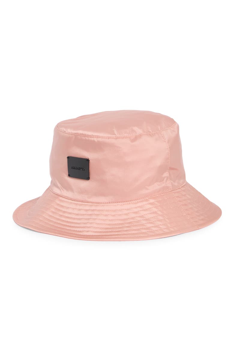 Taffeta Bucket Hat, Main, color, DUSTY BLUSH