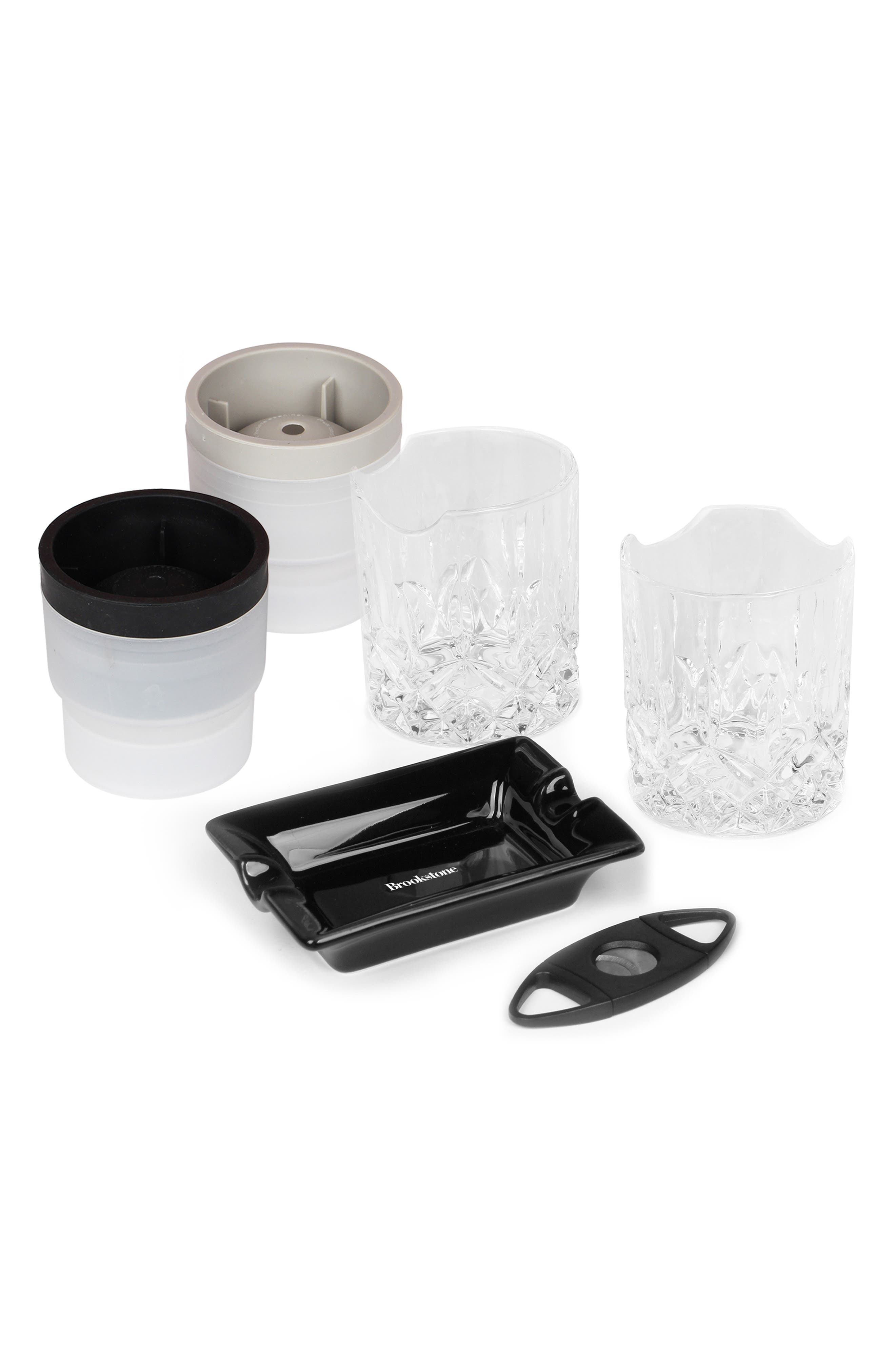 BROOKSTONE Whiskey & Cigar Gift Set