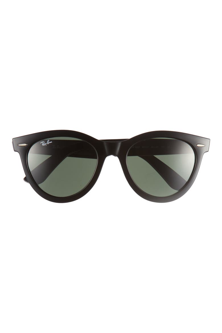 Wayfarer Way 54mm Oval Sunglasses, Main, color, BLACK
